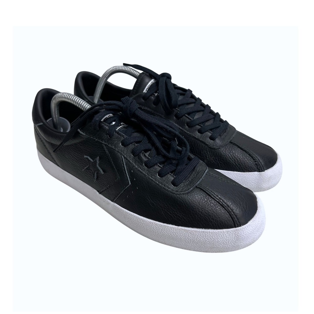 Converse Breakpoint Ox Black Leather Skate Shoes Mens 9 Womens 10.5 157802C